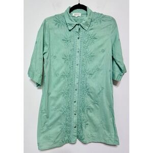 Novica Embroidered Cottagecore Top Size Small Boho Folk‎ Grandmillenial Artisan